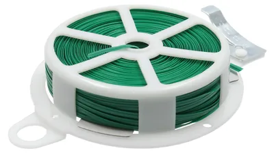 Productafbeelding van Metaaldraadspool 30 meter, kunststoffcoating, groen