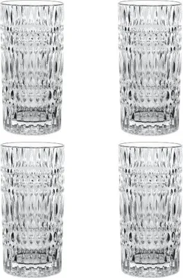 Zdjęcie produktu dla Nachtmann Ethno Longdrink Glas Set, Kieliszek koktajlowy, 422 ml, Szkło, Przezroczysty, 4 szt., 69 mm