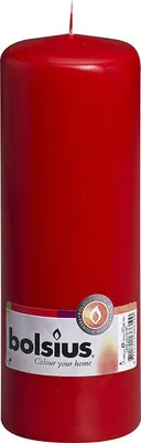 Produktbild von BOLSIUS Stumpenkerze 20x6,8cm  rot