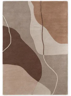 Produktbild von Villeroy & Boch Wollteppich Muse, Creme Braun, handgewebt, wärmeisolierend - 200x290 cm