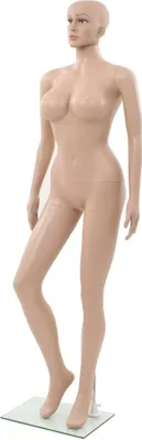 Image de Mannequin femme sexy avec base en verre Beige 180 cm