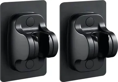Produktbild von 2er-Pack Duschkopfhalterung Ohne Bohren Stark Kleber Handbrause Halter Duschkopf Halterung, Schwarz