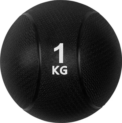 Immagine prodotto di Palla medica VirtuFit Pro 1 kg in gomma, nera, Ø 19 cm