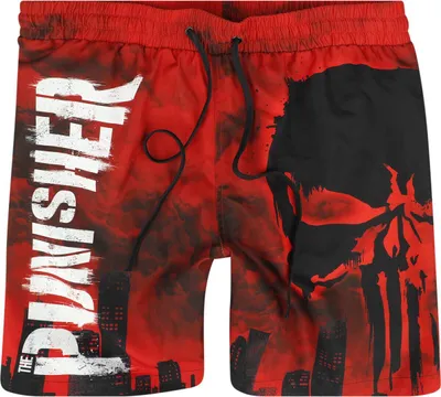Produktbild von The Punisher Badeshort Herren Skull - Red Desaster multicolor M