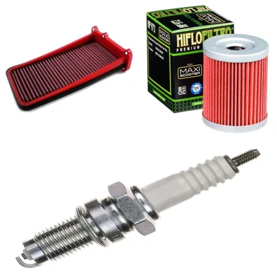 Immagine prodotto di Kit di manutenzione per SYM Maxsym 600 ie Sport ABS 2015-2016: filtro e candela di accensione di Pamoto - Nuovo