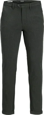 Produktbild von Jack & Jones 12193553, Chino, Erwachsener, Grau, Elasthan, Polyester, Viskose, Nicht bleichen, Feinwäsche (30°C)