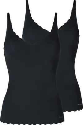 Produktbild von 2er Pack Damen Spaghettishirt herausn. Pads Micro Essentials von der Marke Skiny 40