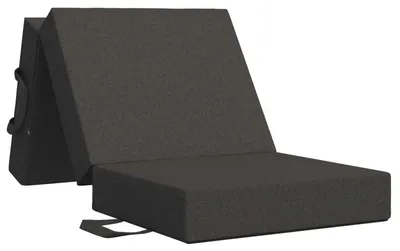 Image de Canapé-lit pliable 75 x 67 x 45 cm Gris foncé