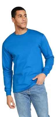 Produktbild von Gildan - T-Shirt für Herren/Damen Uni Langärmlig LT1443 (4XL) (Königsblau)