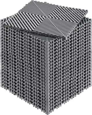Immagine prodotto di SucceBuy 12 x 12 pollici drenaggio Mat pavimento piastrelle modulare ad incastro cuscino