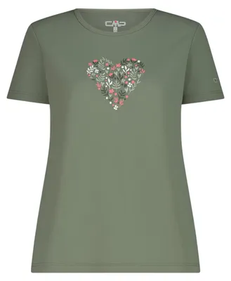 Immagine prodotto di Maglietta da donna CMP in piqué con funzione Dry, verde, taglia 46