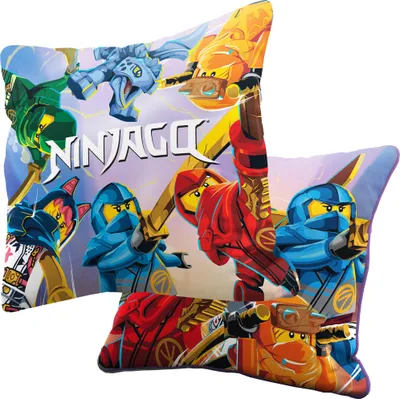 Image de Coussin LEGO Ninjago Dragons Rising Final Battle 40 x 40 cm L'ascension des dragons