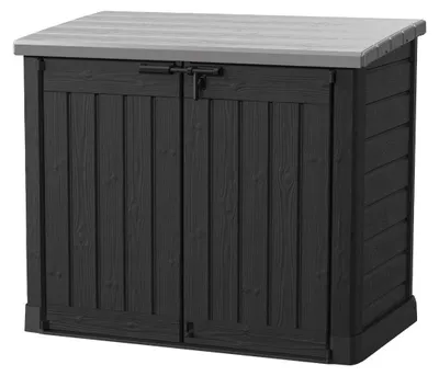 Produktbild von Keter 17199416 Mülltonnenbox Store it Out Max, Schwarz, 1.200L