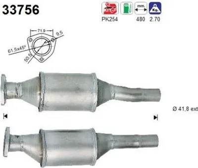 Produktbild von AS Katalysator Kat für VW GOLF III (1H1) 33756