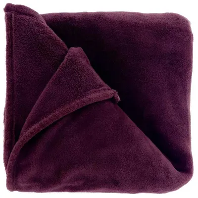 Produktbild von Unique Living – Plaid Claudi – 130 x 160 cm – Dunkelviolett