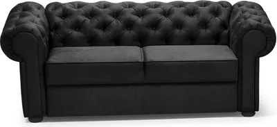 Produktbild von ELEGANTES VALENTINO 2-SITZER-SOFA (Schwarz - Kronos 7)