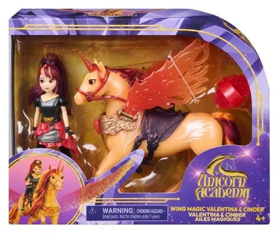 Productafbeelding van SPIN MASTER L'Ecole des Licornes Valentina en Cinder, Magische Vleugels - Poppenset met eenhoorn - Vanaf 4 jaar