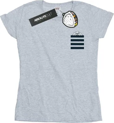 Produktbild von Looney Tunes - "Taz Stripes Faux Pocket" T-Shirt für Damen BI26630 (M) (Grau)