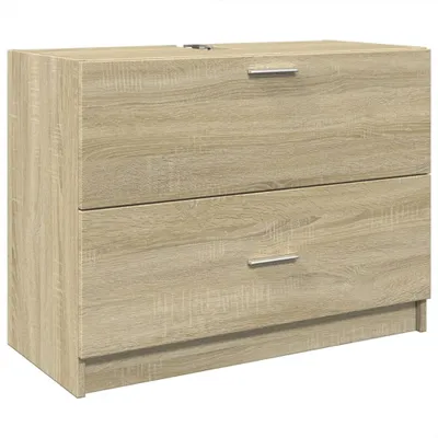 Obrázek produktu pro vidaXL Spodní skříňka pod umyvadlo Sonoma dub 78x37x59 cm Materiál na bázi dřeva