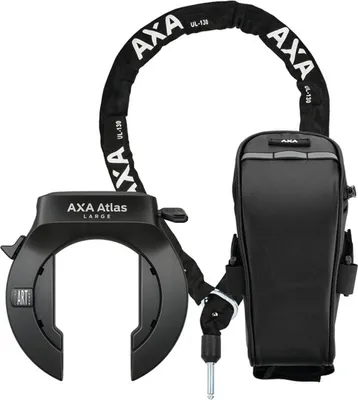 Produktbild von AXA Rahmenschloss Set Atlas Retractable inkl. ULC130,Tasche,Schlüssel abiehbar