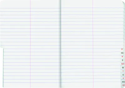 Produktbild von Oxford 100302812, Abbildung, Grün, Rot, A5, 80 Blätter, 90 g/m², Liniertes Papier