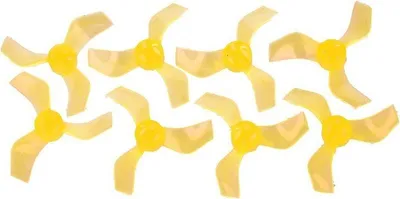 Produktbild von Gemfan 1635 40mm 3 Blatt Propeller 1.5mm Loch Klar Gelb 4xCW 4xCCW
