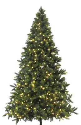Produktbild von Künstlicher Tannenbaum mit Ständer. Weihnachtsbaum 180cm mit 350 LEDs