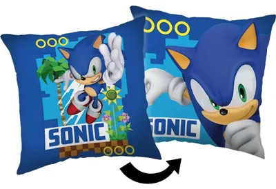 Imagen del producto de Almohada decorativa "Sonic" (1 unidad), de alta calidad, con impresión digital a doble cara