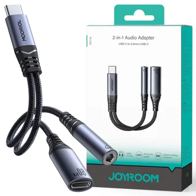 Produktbild von JOYROOM SY-C02, Type-C, 3.5mm+Type-C, Schwarz