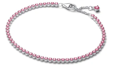 Produktbild von Pandora Tennisarmband Rosa Zirkonia Sterling-Silber 593927C02-16 cm