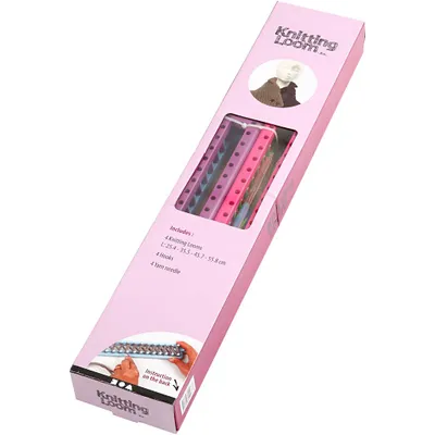 Produktbild von Creativ Company Strickrahmen Set Kunststoff 4 Größen bunt 25-55 cm