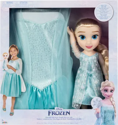 Image de Jakks Pacific Disney La Reine des Glaces 2 Poupée Elsa + Costume 38 Cm Bleu Bleu One Size