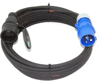 Produktbild von CEE Adapter auf PCE Schuko Vollgummi TITANEX H07RN-F 3G1,5 3G2,5 5-50m, Querschnitt:3x2.5mm², Länge:50m