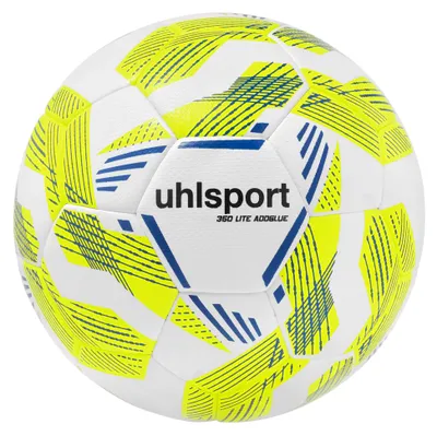 Productafbeelding van Uhlsport 350 Lite trainingsbal met extra grip - Wit / Neongeel / Royal