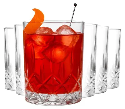 Zdjęcie produktu dla Zestaw 6 kryształowo przezroczystych szklanek 300 ml