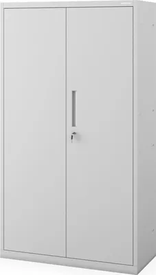 Zdjęcie produktu dla JAN NOWAK Metalowa szafka na dokumenty 160x90x40 cm z cokołem MEGAN Szara