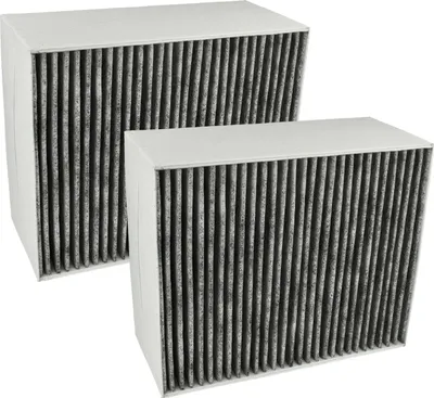 Produktbild von vhbw 2x Aktivkohlefilter Ersatz für Siemens LZ56600 für Dunstabzugshaube - 22,7 x 18,9 x 10 cm