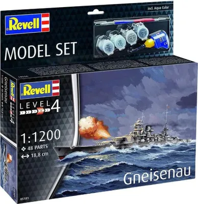 Immagine prodotto di Revell Model Set Battleship Gneisenau 1:1200