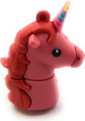 Obrázok produktu pre Onlineworld2013 Jednorožec Jednorožec Mýtické stvorenie Ružová Zábavný USB kľúč 128 GB USB 3.0