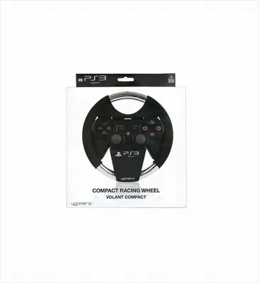 Produktbild von Shardan PS3 Compact Racing Wheel, Steuerrad, Playstation 3, Analogue / Digital, Kabellos, Schwarz