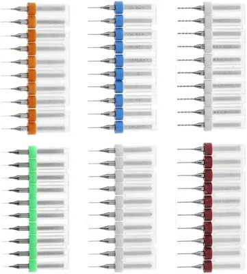 Produktbild von Microbohrer Set, 10-teilig, 0,8 mm, für präzises Bohren