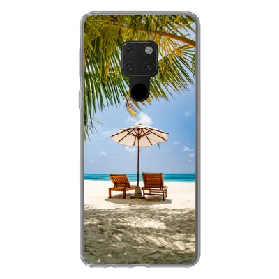 Produktbild von MuchoWow® Handyhülle Schutzhülle Hülle für Huawei P40 Lite Strand - Strandkorb - Sonnenschirm Silikon Softcase Handy Hülle - Handy