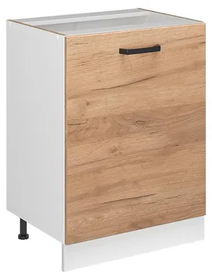 Imagen del producto de Mueble bajo de cocina Vicco R-Line Roble dorado/Blanco 60 cm con 1 puerta sin encimera, Model 72098