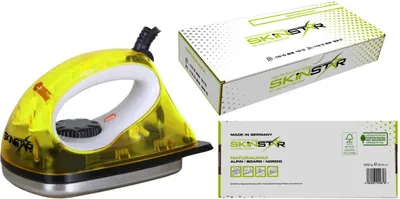 Produktbild von SKINSTAR Starter Ski Wachs Set NATURAL-WAX All IN ONE High Skiwachs Wachsbügeleisen Snow Wax
