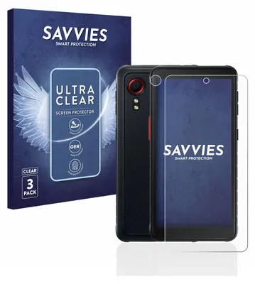 A product shot of a phone screen protector and its packaging.