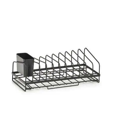 Zdjęcie produktu dla Zeller wysuwany ociekacz na naczynia, metalowy, 36,8x17,5x13,5, czarny