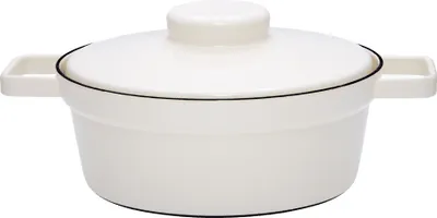 Produktbild von Riess Aromapot Kasserolle mit Deckel 24cm weiß 2113-212