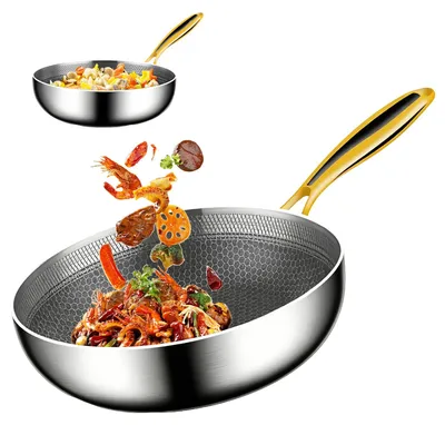 Produktbild von Bratpfanne - Flachbodenmodell - 26 cm - Edelstahl 316 - Antihaftbeschichtung - Für Gas- und Induktionsherde