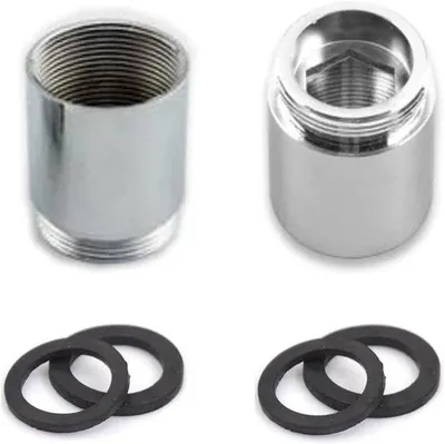 Image de Adaptateur en laiton 22 mm femelle vers 22 mm mâle, argenté, accessoire pour purificateur d'eau