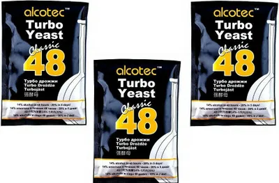 Produktbild von AlcoTec 3 x Turbohefe Classic 48-20% in 5 Tagen TURBO YEAST